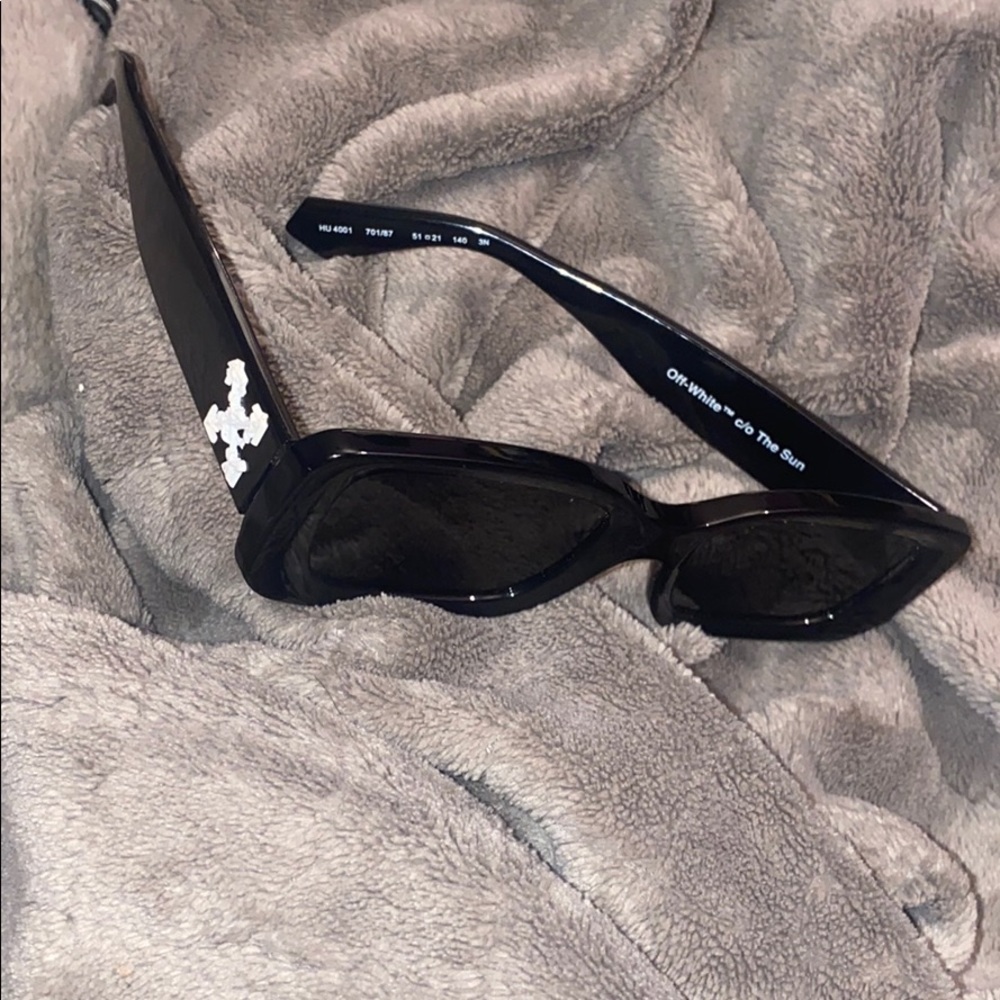 Black OFF WHITE Virgil Abloh Sunglasses Authentic
